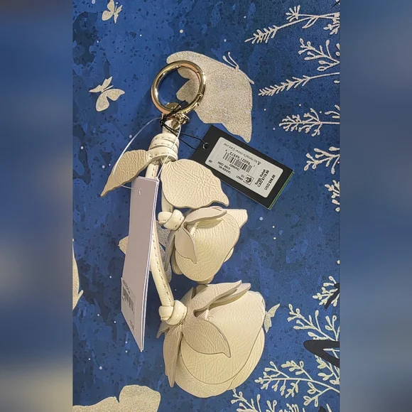 Kate Spade : Cashew MIL ,Floral Key / bag charm - Picture 4 of 4